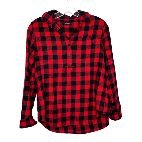 Madewell red and black checkered / buffalo check shirt - Picture 1 of 8